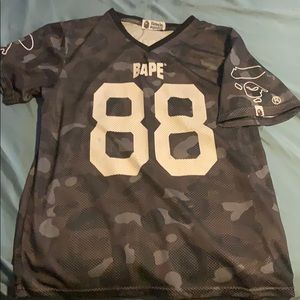 Selling bape Jersey /grey camo / size large